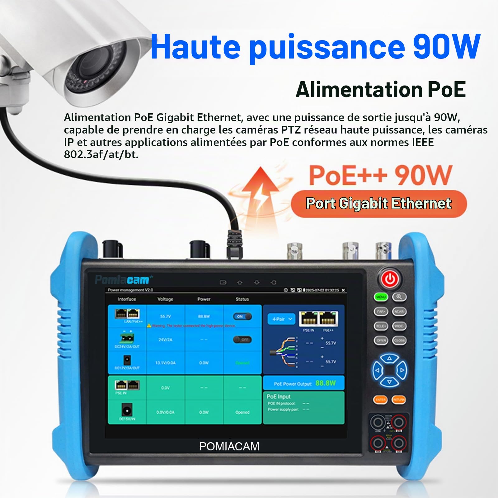 IPC-9800MOVTADHS Plus Test Tool IP Camera Multifunction Analog IP